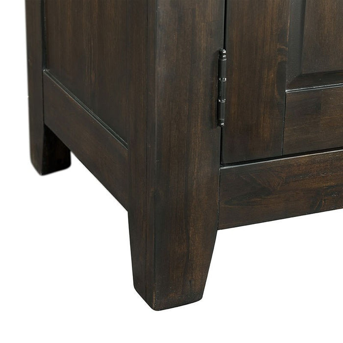 Elements International Mango Server in Dark Brown - Vida Furniture (Laredo,TX)