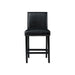Elements International Meridian Counter Height Chair (Set of 2) in Black - Vida Furniture (Laredo,TX)
