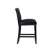 Elements International Meridian Counter Height Chair (Set of 2) in Black - Vida Furniture (Laredo,TX)
