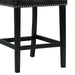 Elements International Meridian Counter Height Chair (Set of 2) in Black - Vida Furniture (Laredo,TX)