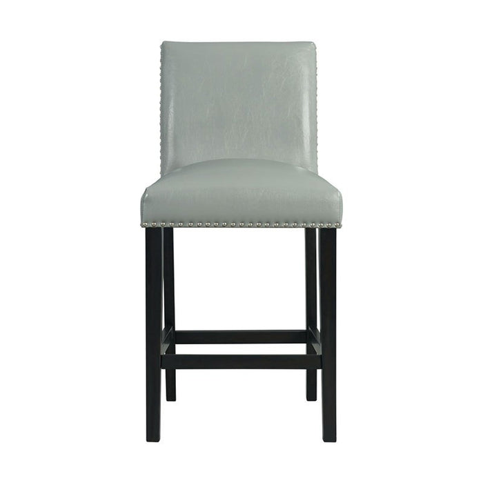 Elements International Meridian Counter Height Chair (Set of 2) in Grey - Vida Furniture (Laredo,TX)
