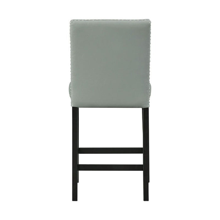 Elements International Meridian Counter Height Chair (Set of 2) in Grey - Vida Furniture (Laredo,TX)