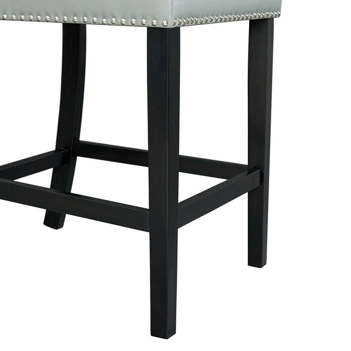 Elements International Meridian Counter Height Chair (Set of 2) in Grey - Vida Furniture (Laredo,TX)