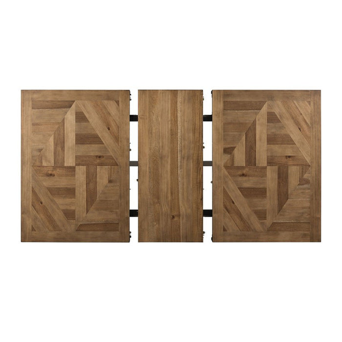 Elements International Park Creek Rectangular Dining Table in Two-Tone - Vida Furniture (Laredo,TX)