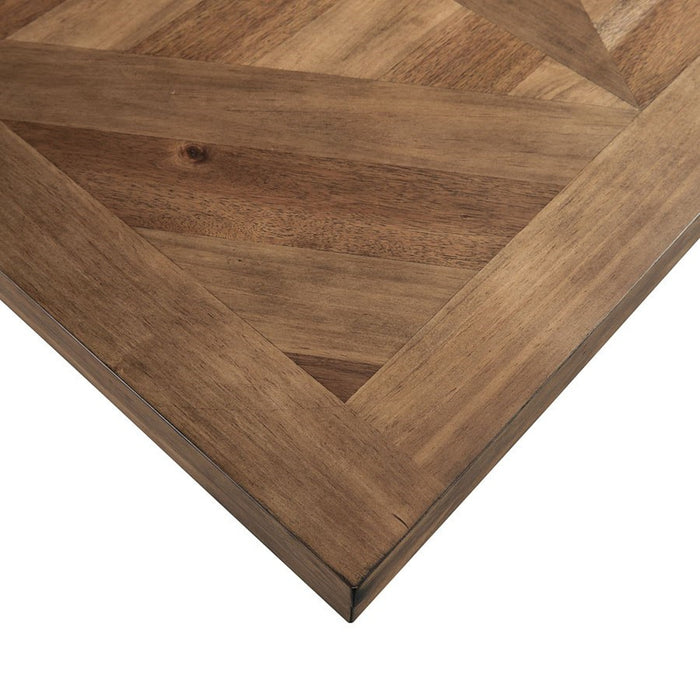 Elements International Park Creek Rectangular Dining Table in Two-Tone - Vida Furniture (Laredo,TX)
