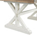 Elements International Park Creek Rectangular Dining Table in Two-Tone - Vida Furniture (Laredo,TX)