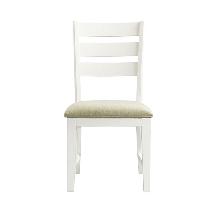 Elements International Park Creek Slat Back Side Chair (Set of 2) in Two-Tone - Vida Furniture (Laredo,TX)