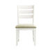 Elements International Park Creek Slat Back Side Chair (Set of 2) in Two-Tone - Vida Furniture (Laredo,TX)