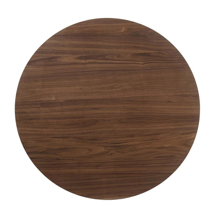 Elements International Robin Round Dining Table in Warm Chestnut - Vida Furniture (Laredo,TX)