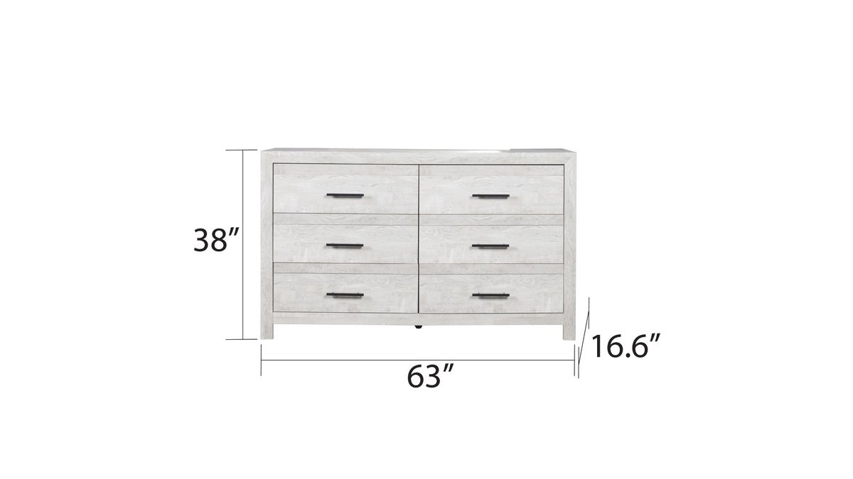 Galaxy Home Denver Dresser in Rustic Oak - Vida Furniture (Laredo,TX)