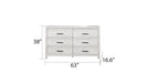 Galaxy Home Denver Dresser in Rustic Oak - Vida Furniture (Laredo,TX)