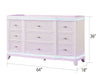 Galaxy Home Opium Dresser in White - Vida Furniture (Laredo,TX)