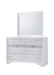 Galaxy Home Matrix Mirror in White - Vida Furniture (Laredo,TX)