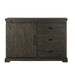 Elements International Stone Stone Server in Dark Ash - Vida Furniture (Laredo,TX)