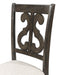 Elements International Stone Swirl Back Side Chair (Set of 2) in Cream/Dark Ash - Vida Furniture (Laredo,TX)
