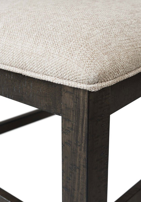 Elements International Stone Swirl Back Side Chair (Set of 2) in Cream/Dark Ash - Vida Furniture (Laredo,TX)