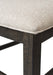 Elements International Stone Swirl Back Side Chair (Set of 2) in Cream/Dark Ash - Vida Furniture (Laredo,TX)