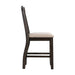 Elements International Stone Counter Height Chair (Set of 2) in Cream/Dark Ash - Vida Furniture (Laredo,TX)