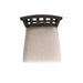 Elements International Stone Counter Height Chair (Set of 2) in Cream/Dark Ash - Vida Furniture (Laredo,TX)