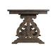Elements International Stone Counter Height Dining Table in Dark AshC - Vida Furniture (Laredo,TX)