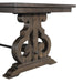 Elements International Stone Counter Height Dining Table in Dark AshC - Vida Furniture (Laredo,TX)