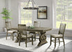 Elements International Stone Dining Table in Grey - Vida Furniture (Laredo,TX)