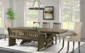 Elements International Stone Dining Table in Grey - Vida Furniture (Laredo,TX)