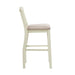 Elements International Stone 30 Inch Bar Slat Back Stool (Set of 2) in White - Vida Furniture (Laredo,TX)