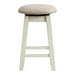 Elements International Stone 24 Inch Counter Height Stool (Set of 2) in White - Vida Furniture (Laredo,TX)