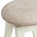 Elements International Stone 24 Inch Counter Height Stool (Set of 2) in White - Vida Furniture (Laredo,TX)