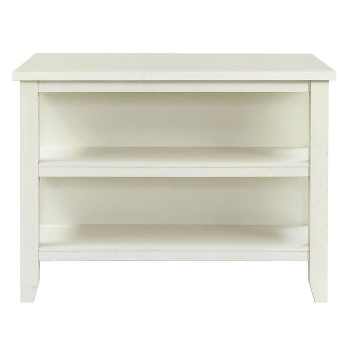 Elements International Stone Kitchen Island in White - Vida Furniture (Laredo,TX)