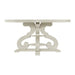 Elements International Stone Round Dining Table in White - Vida Furniture (Laredo,TX)