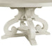 Elements International Stone Round Dining Table in White - Vida Furniture (Laredo,TX)