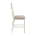 Elements International Stone Counter Height Slat Back Side Dining Chair (Set of 2) in White - Vida Furniture (Laredo,TX)