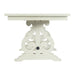 Elements International Stone Counter Height Dining Table in WhiteC - Vida Furniture (Laredo,TX)