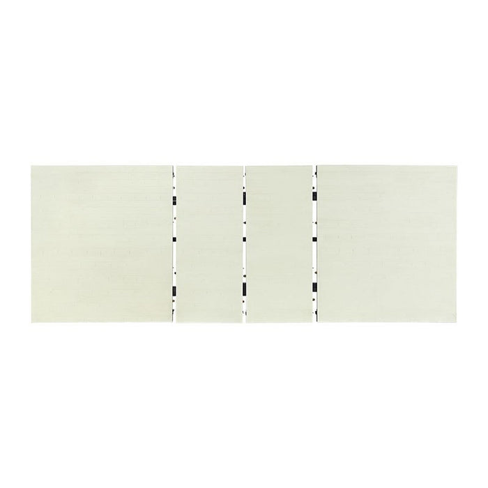 Elements International Stone Counter Height Dining Table in WhiteC - Vida Furniture (Laredo,TX)