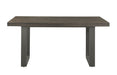 Elements International Sawyer Rectangular Dining Table in Smokey Dark Ash - Vida Furniture (Laredo,TX)