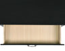 Elements International Louis Philippe Chest in Black - Vida Furniture (Laredo,TX)