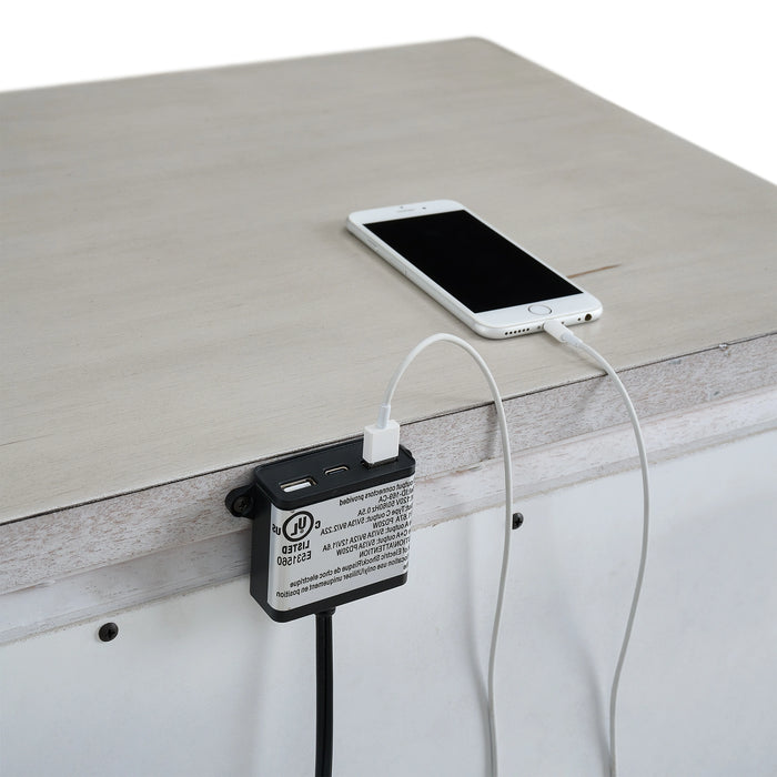McCoy 2-Drawer Nightstand with USB