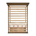 Elements International Warner King Storage Bed in Chesnut - Vida Furniture (Laredo,TX)