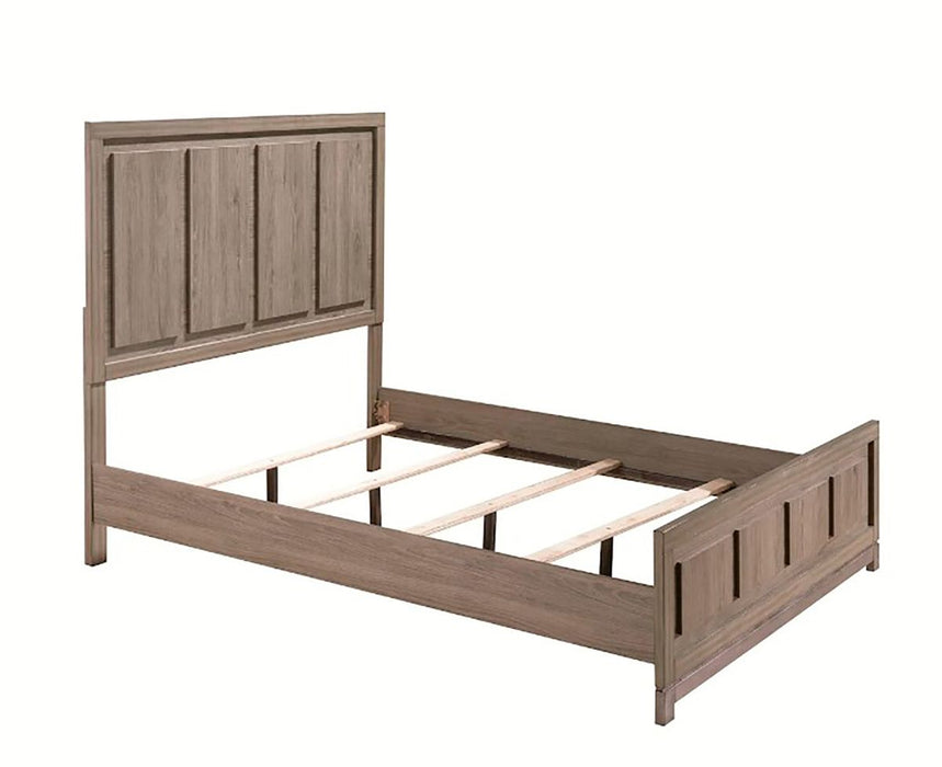 Crown Mark Furniture River King Panel Bed in Brown B3150-K - Vida Furniture (Laredo,TX)
