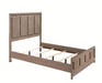 Crown Mark Furniture River King Panel Bed in Brown B3150-K - Vida Furniture (Laredo,TX)