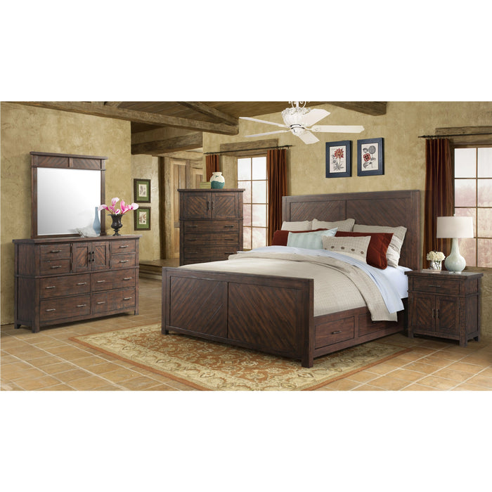 Jax Dresser & Mirror Set in Cherry
