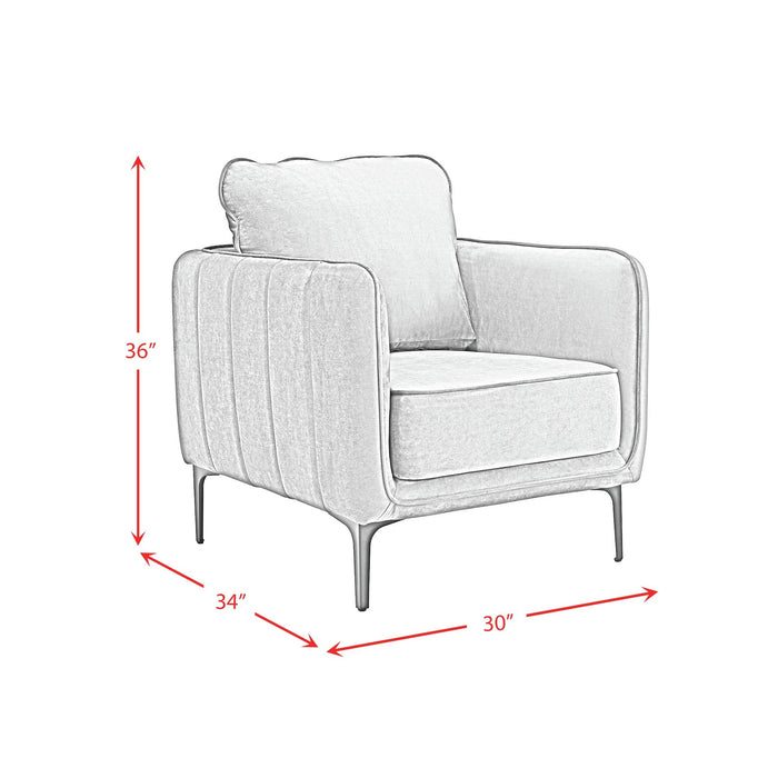Rae Chair in Lavish 152 Purple Velvet