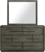 Elements International Elation 7 Drawer Dresser in Gray - Vida Furniture (Laredo,TX)