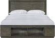 Elements International Elation King Storage Bed in Gray ET610KB - Vida Furniture (Laredo,TX)