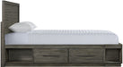 Elements International Elation King Storage Bed in Gray ET610KB - Vida Furniture (Laredo,TX)