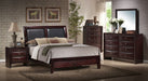 Elements International Emily Nightstand in Espresso Lacquer - Vida Furniture (Laredo,TX)