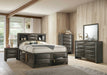 Elements International Emily Grey 3 Drawer Nightstand in Gray - Vida Furniture (Laredo,TX)