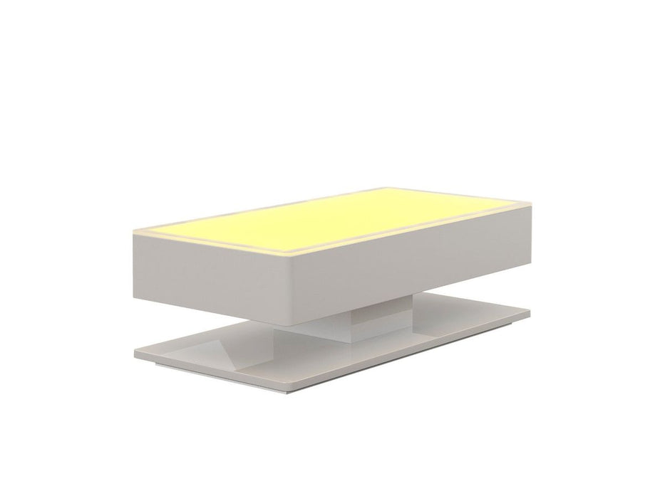 Galaxy Home Emma Coffe Table in White - Vida Furniture (Laredo,TX)